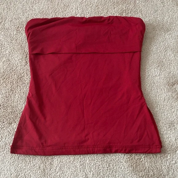 Princess Polly Silk Red Tube Top - Picture 3 of 3